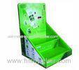 200g Craft Paper Green Cardboard Display Counter For Lubricant Commercial Promotion
