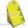 OEM Yellow Counter CDU PDQ Display Rack Cardboard Pallet Box / Cardboard Display Box