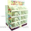 Eco-friendly PDQ Floor Corrugated Cardboard Counter Displays Units For Greeting Card