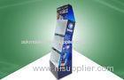 Security Products POP Cardboard Display / Cardboard Floor Display With Three Shelf