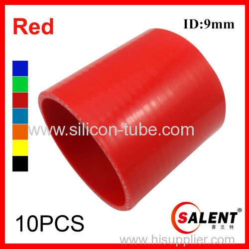 SALENT High Temp 4-ply Reinforced Straight Silicone Coupler Hoses ID 9mm