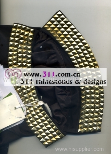 311 collar hot-fix heat transfer rhinestone motif design