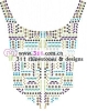 311 copper studs neckline hot-fix heat transfer rhinestone motif design 3