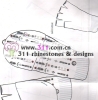 311 hat gloves rhinestuds octagon studs iron on hot-fix heat transfer design 3