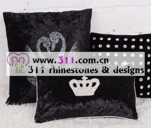 311 pillow rhinestone studs copper studs hot-fix heat transfer rhinestone motif design 2