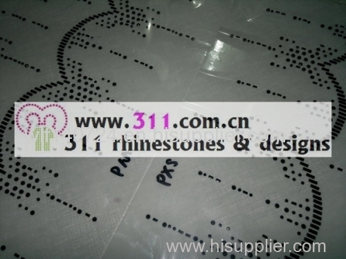 311-border-hot-fix heat transfer rhinestone motif design 1