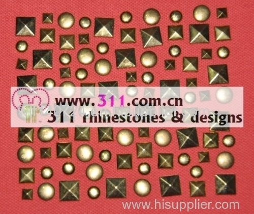 311-copper studs alloy studs-hot-fix heat transfer rhinestone motif design 3