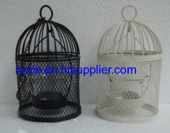 bird cage shape candle holders