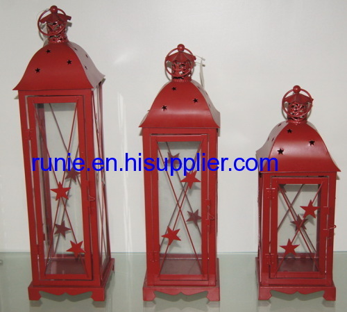 big metal lanterns candle holders