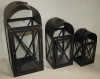 big metal lanterns candle holders