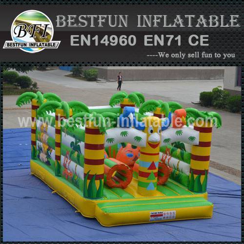 Inflatable forest jungle bouncer playground