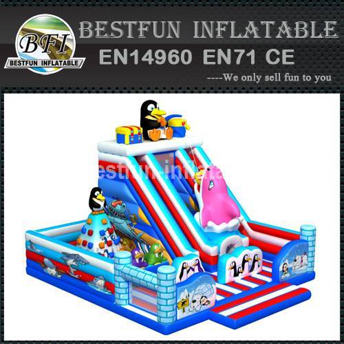 Penguin And Bear Inflatable Theme Park