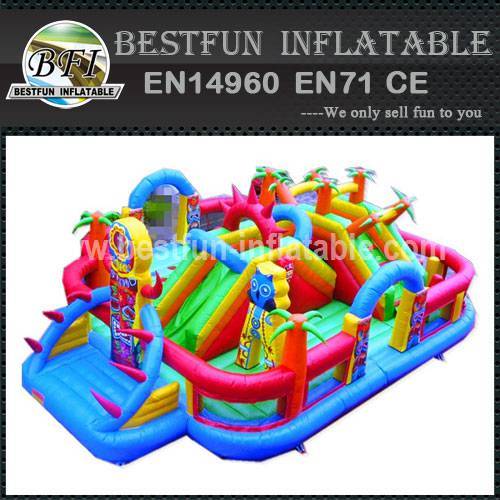 Tiki island inflatable amusement park
