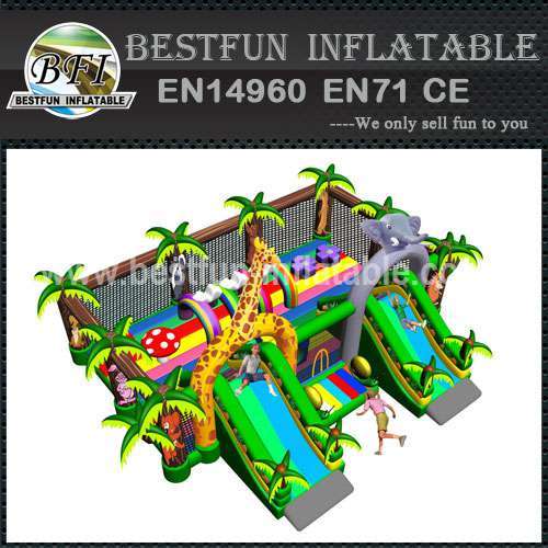Zoo giant inflatable outdoor playground