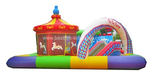 2014 hottest inflatable amusement park small carousel