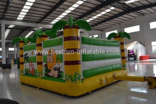 Inflatable forest jungle bouncer playground