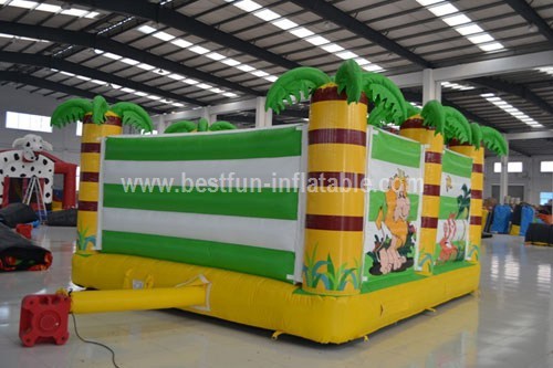 Inflatable forest jungle bouncer playground