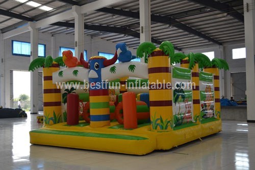 Inflatable forest jungle bouncer playground