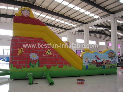 Little builder inflatable combo for amusement park