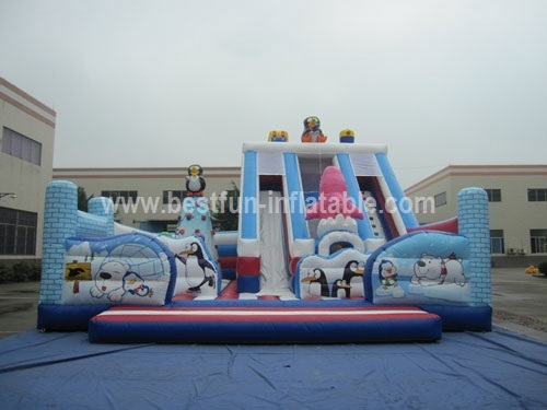 Penguin And Bear Inflatable Theme Park