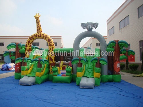 Zoo giant inflatable outdoor playground