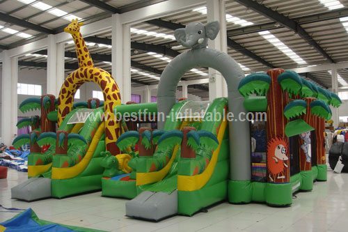 Zoo giant inflatable outdoor playground