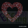 311heart hot-fix heat transfer rhinestone motif design