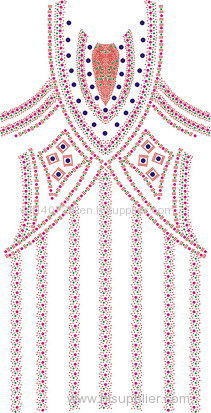 dress-new-DESIGN hot-fix heat transfer rhinestone motif design