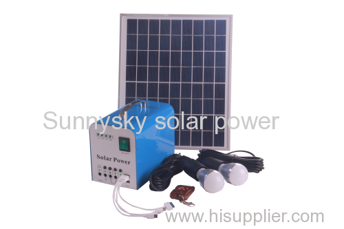 DC off-grid Solar Power System with 3W led light