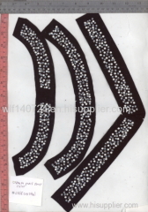 311 pearl hot-fix heat transfer rhinestone motif design