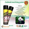 Weatherproof animal marking paints with green / violet ink color