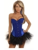 sexy blue arabedquitic corset with bubble skirt