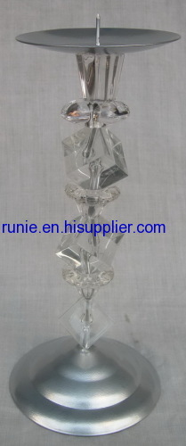 crystal beads candle holders