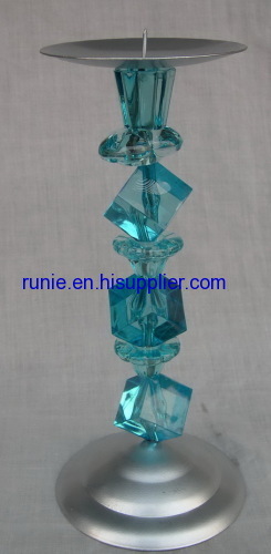 crystal beads candle holders