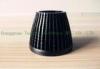 Extrusion LED Lamp Heat Sink Anodic Oxidation Aluminum With Black Color