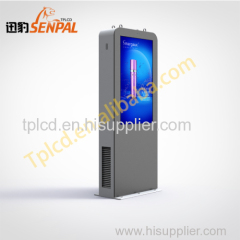 55' High bright hd outdoor interactive kiosk machine