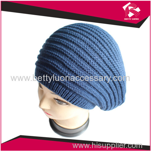 KNITTED ACRYLIC BERET HAT