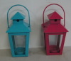 Metal lantern candle holders