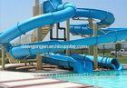 Custom Long Steel Fiberglass Water Slides For Water Park Equipment For Adults