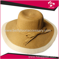 FASHION SUN HAT WITH BOWKNOT