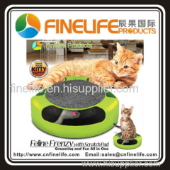 Hot selling Cat toy Feline Frenzy with scratch Pad Grooming and Fun All in One