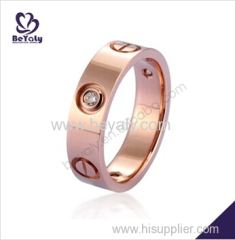 18k rose gold plating replica brand jewelry 925 sterling silver rings accept OEM