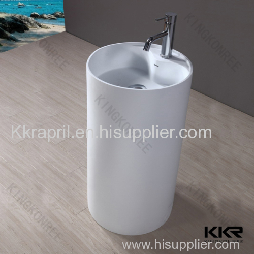 Kingkonree Solid Surface Resin Stone freestanding basin