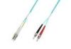 LC to ST OM4 Laser Optimized Duplex Fiber Patch Cord for Data Center Cabling