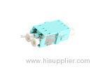 No Flange LC Singlemode / Multimode / OM3 Duplex Fiber Optic Adapter / Coupler