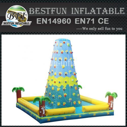 Cheer Amusement indoor inflatable jungle climbing wall