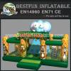 Inflatable sport game jungle climbing wall