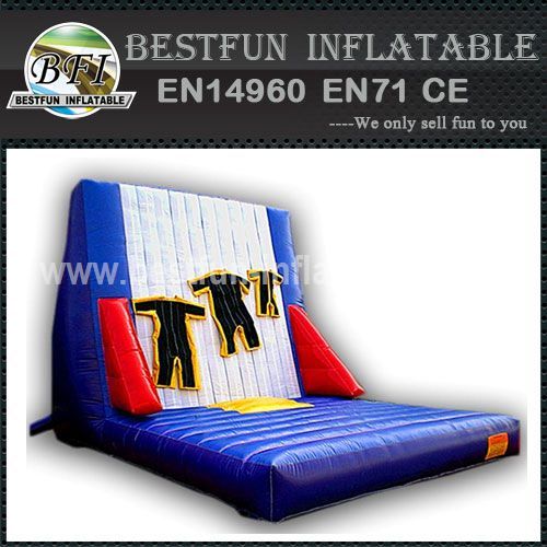 Inflatable velcro jump & stick wall