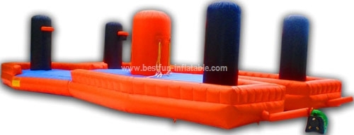 Bungee run basketball inflatable challenge games