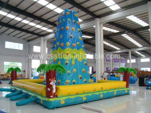 Cheer Amusement indoor inflatable jungle climbing wall